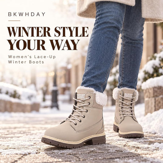 Winter Boots for Women Snow Boot Waterproof Non Slip