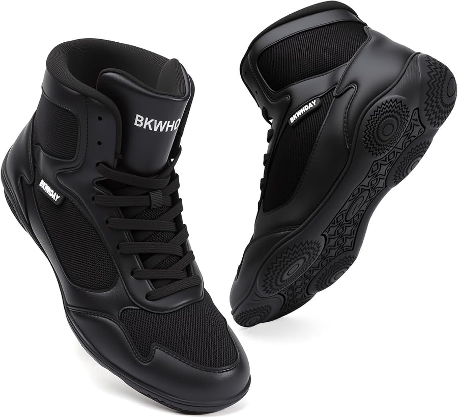 Wrestling Shoes Men Boxing Shoes for Men Pro Wrestling Boots High Top Fitness Weightlifting Powerlifting Shoes